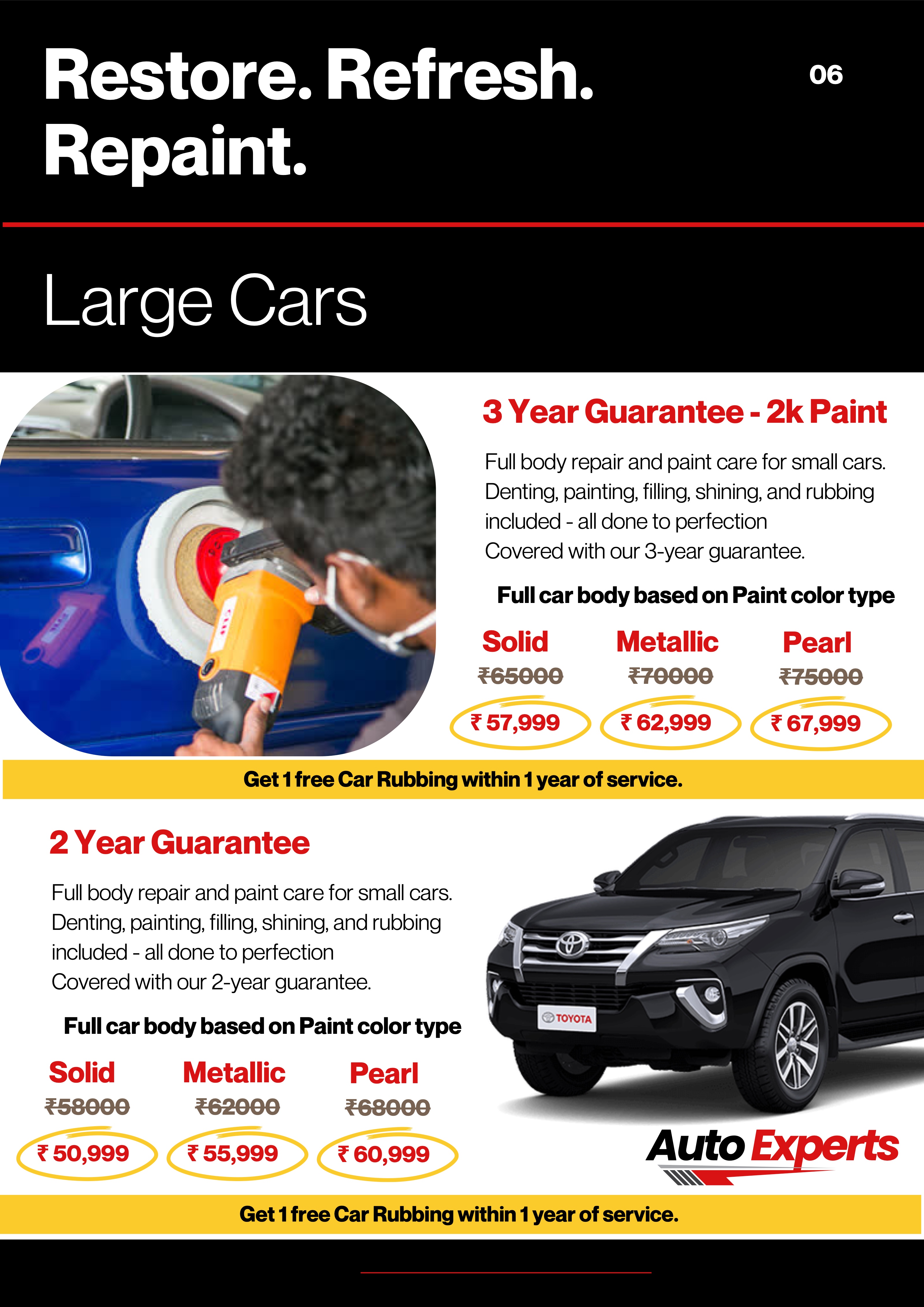 Full Repaint Packages page 3