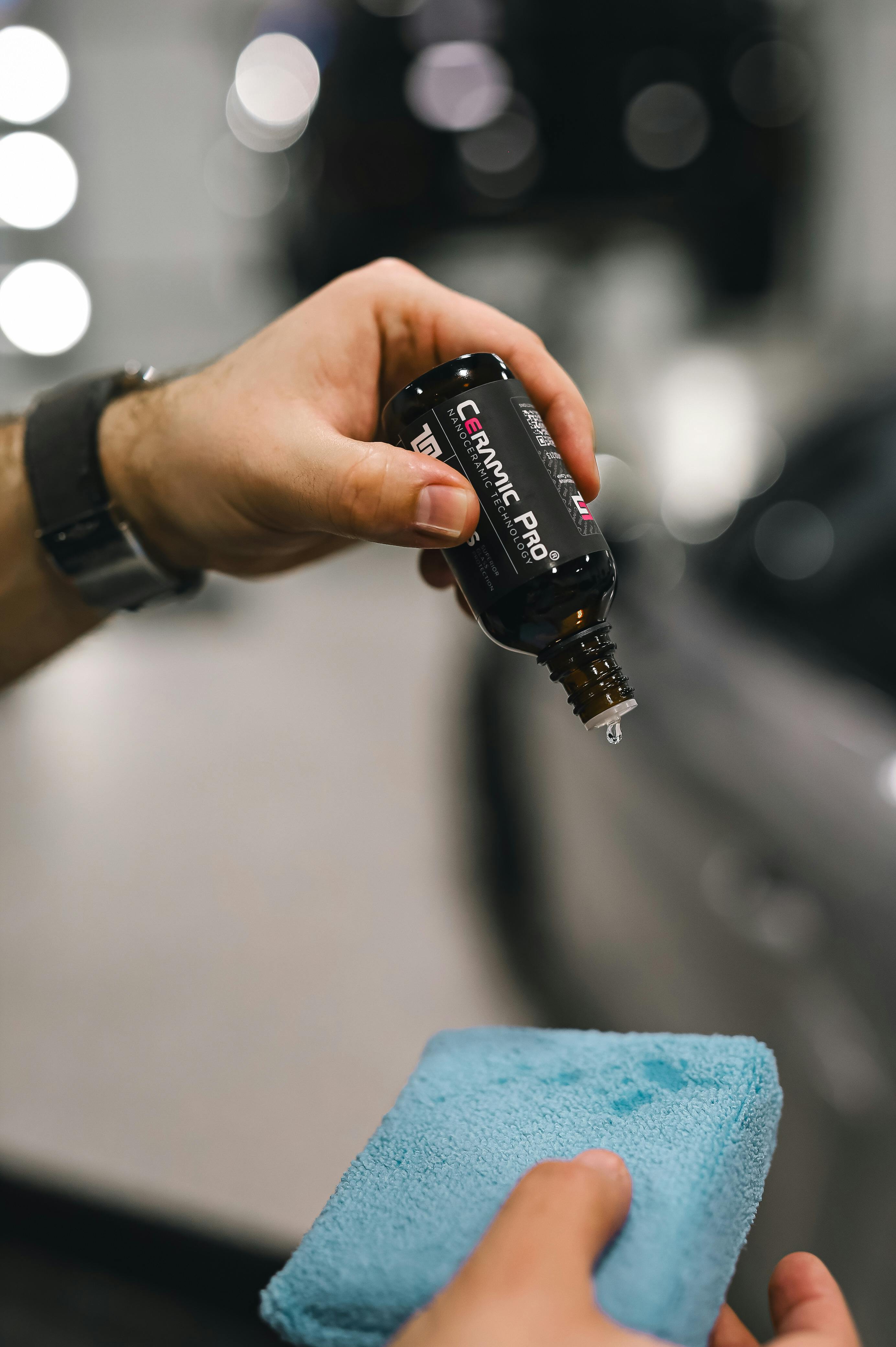 Ceramic coating application at Auto Experts